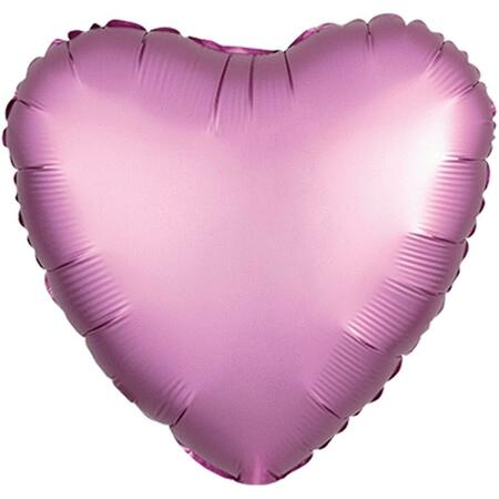 LOFTUS INTERNATIONAL 18 in. Flamingo Heart Satin Luxe HX Balloon, 22PK A3-6822